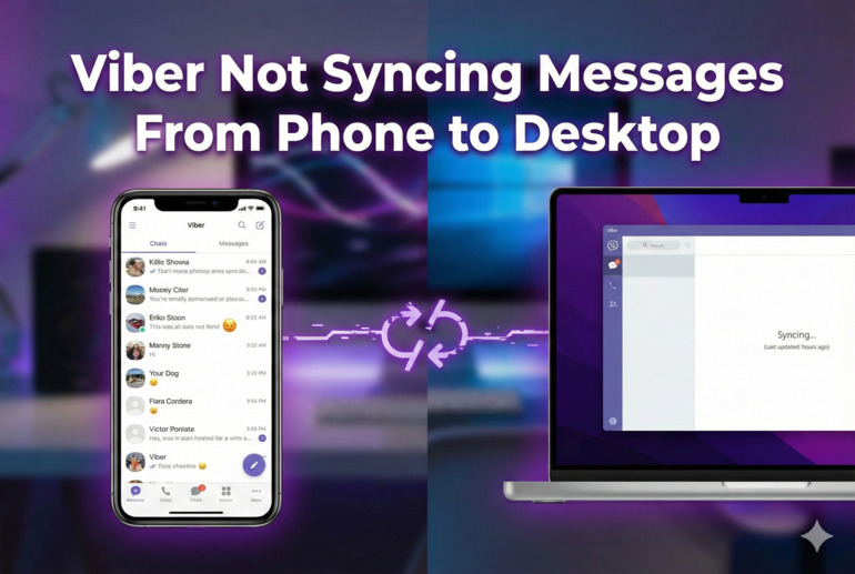 Viber Not Syncing Messages From Phone to Desktop