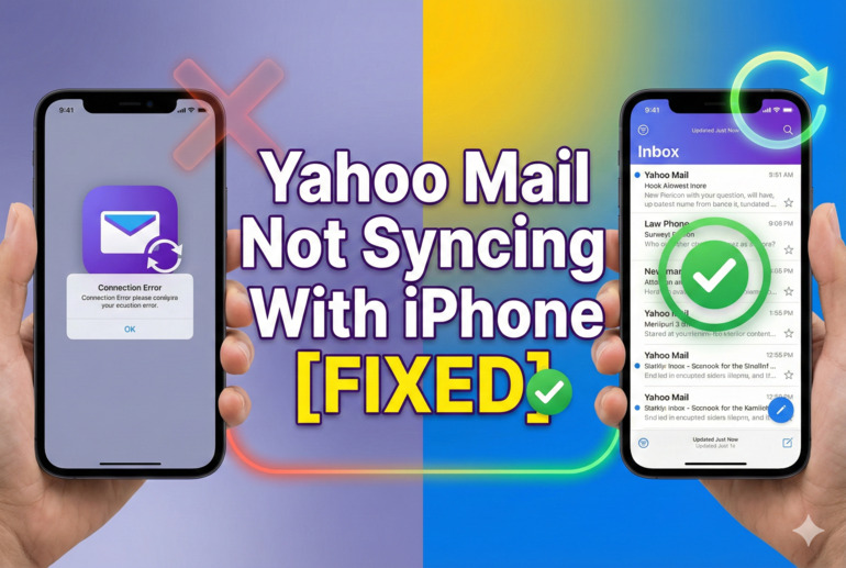 yahoo mail not syncing with iphone
