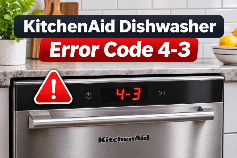 KitchenAid Dishwasher Error 4-3