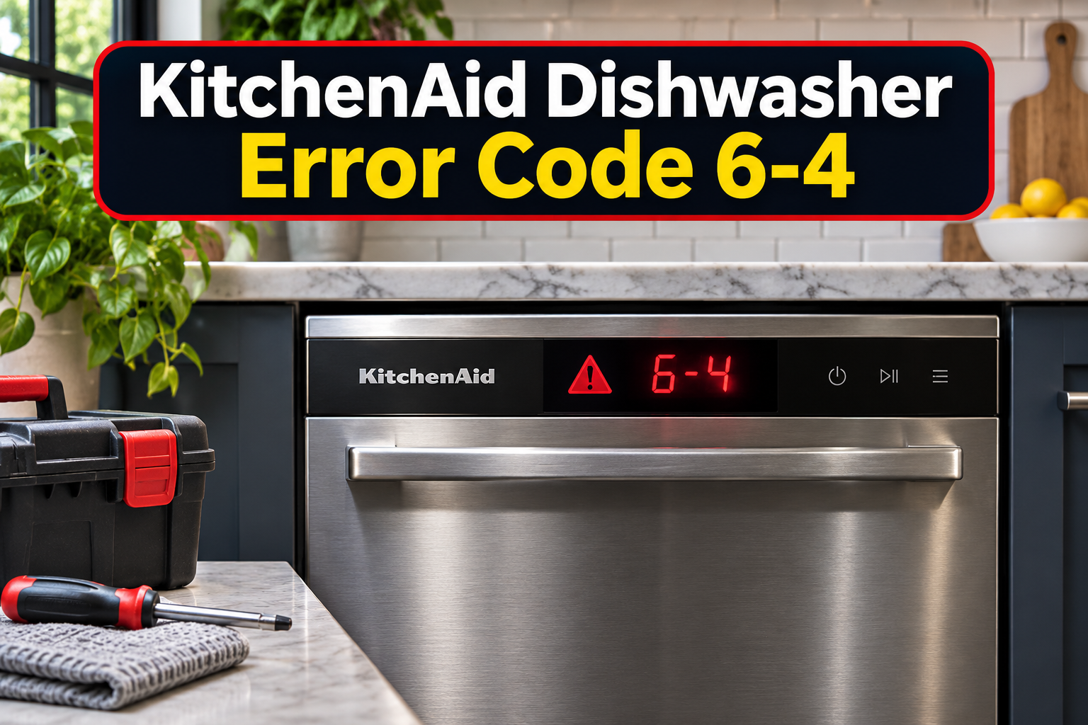 KitchenAid Dishwasher Error 6-4