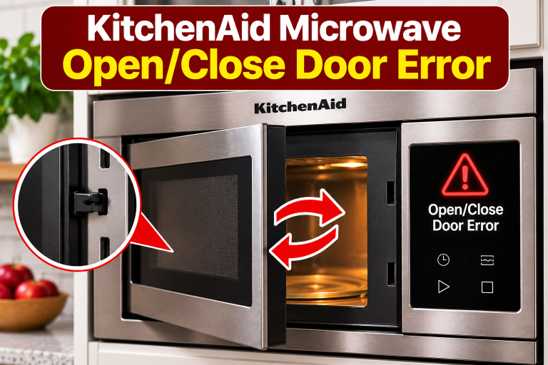 KitchenAid Microwave Open/Close Door Error