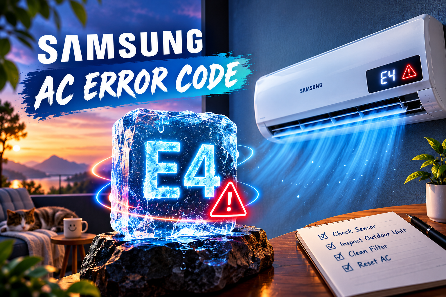 Samsung AC Error Code E4 