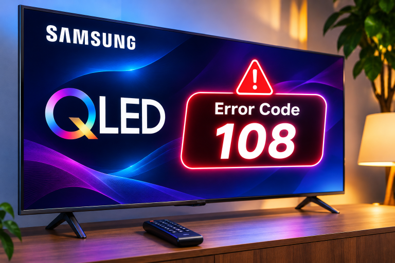 Samsung QLED Error Code 108