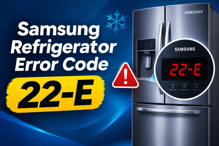 Samsung Refrigerator Error Code 22-E