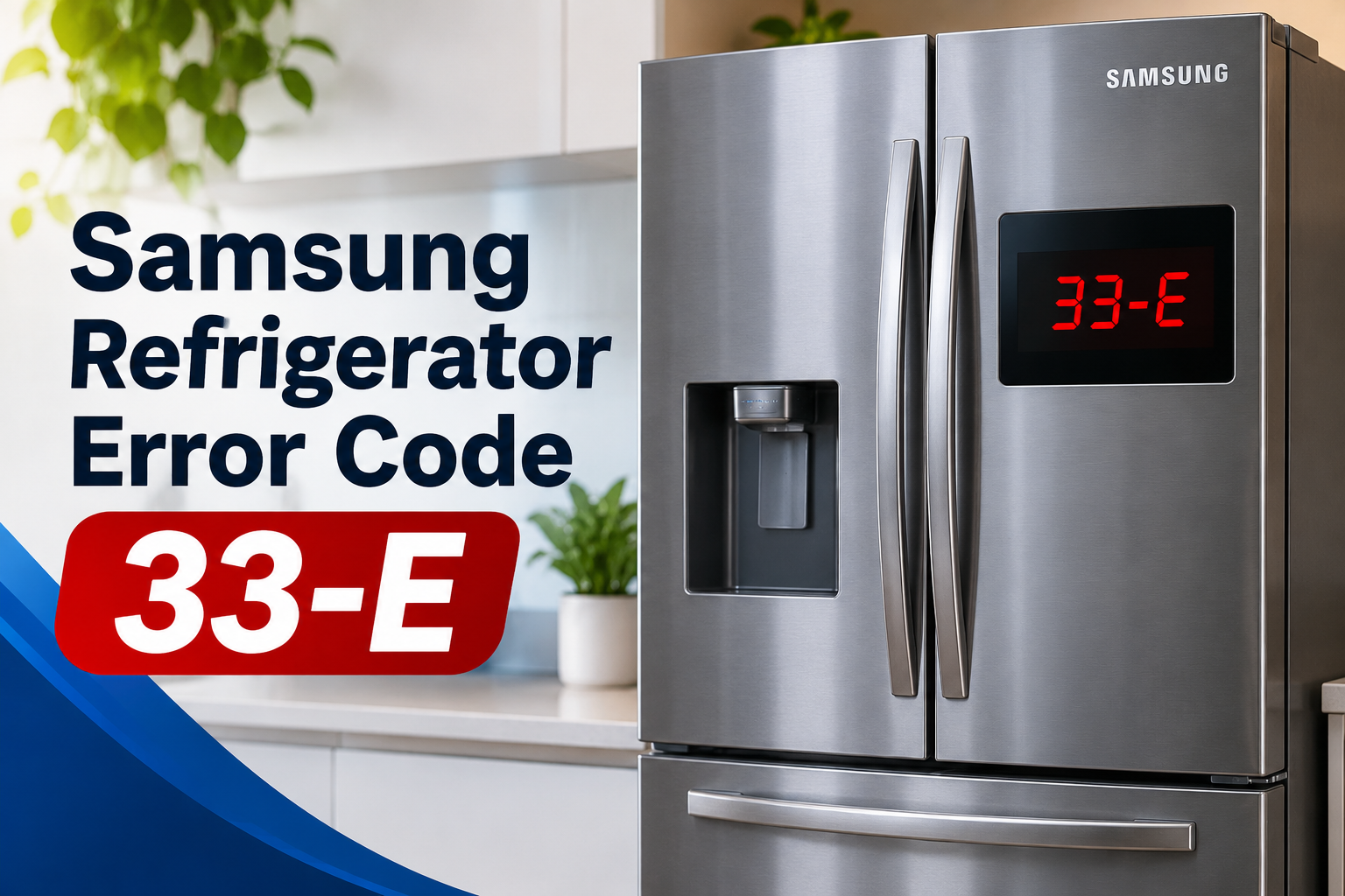 Samsung Refrigerator Error Code 33-E