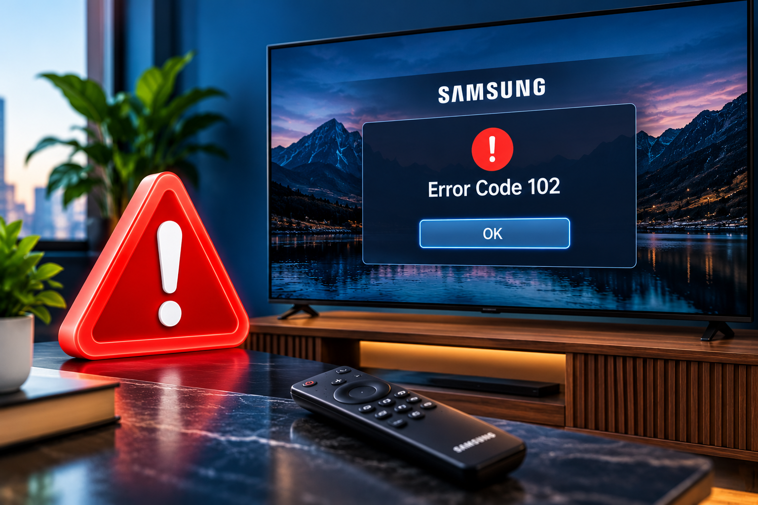Samsung TV Error Code 102