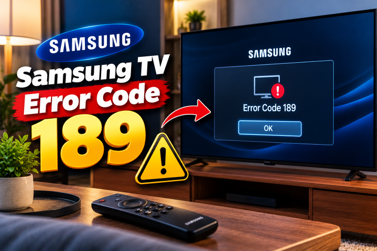 Samsung TV Error Code 189