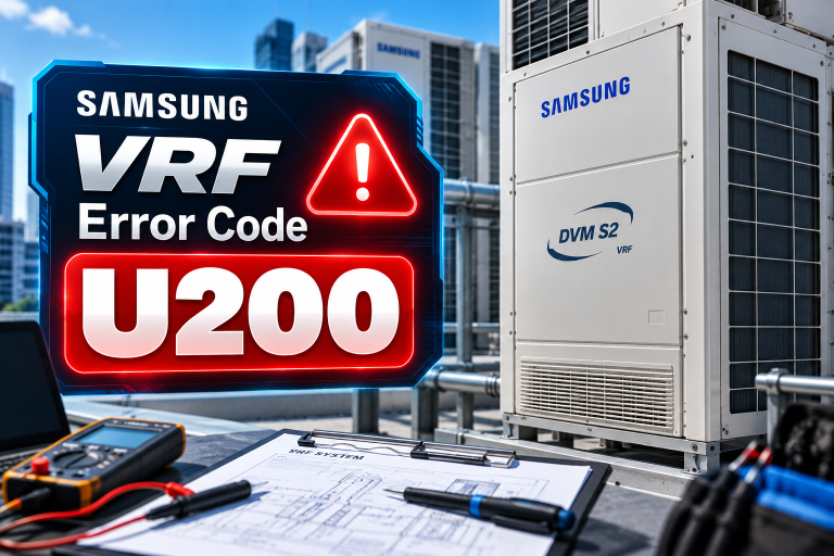 Samsung VRF Error Code U200
